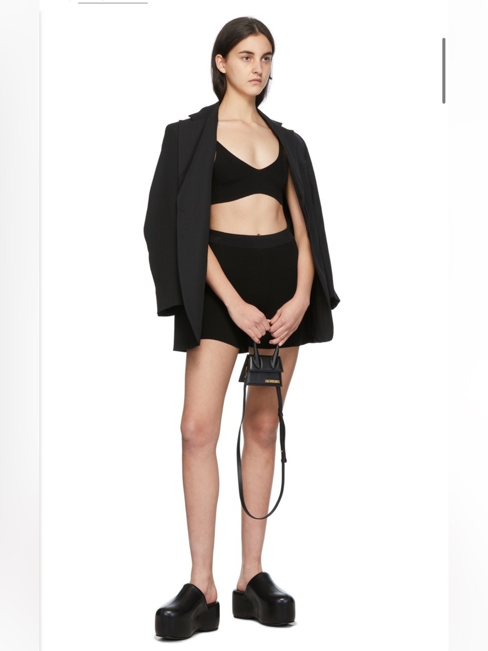Jacquemus la montagne woven bra top size L NWT